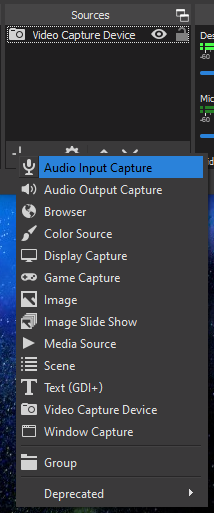 OBS Audio Input Capture