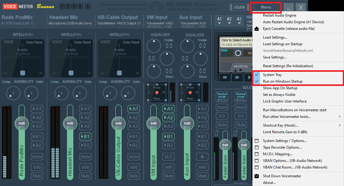 Voicemeeter Run At Startup
